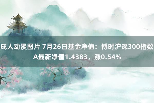 成人动漫图片 7月26日基金净值：博时沪深300指数A最新净值1.4383，涨0.54%