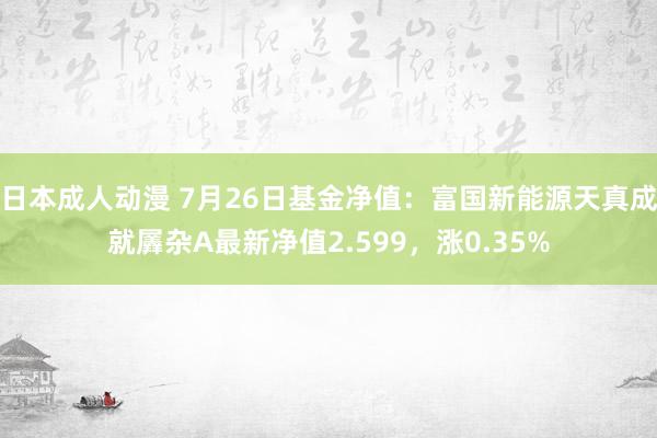 日本成人动漫 7月26日基金净值：富国新能源天真成就羼杂A最新净值2.599，涨0.35%